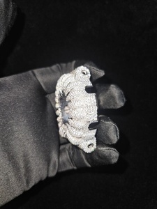 Montre de luxe DW6900 personnalisée, entièrement sertie de diamants, style hip-hop streetwear, montre numérique pour hommes, tendance - Product Image 4