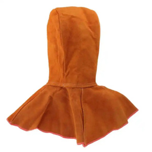 Capuche de soudeur en cuir de vachette ignifuge pour la protection industrielle à haut risque et la protection de la tête - Product Image 2
