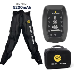 Masajeador de Pies y Piernas con Compresión de Aire, Pantalones de Compresión Ajustables, Recargables por USB, para Recuperación AS ALL STAR CE - Product Image 1