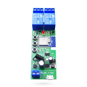 Relé Inteligente WiFi Tuya 2026 de 2 Canales con RF433 para <span class=keywords><strong>Puerta</strong></span> de <span class=keywords><strong>Garaje</strong></span> y <span class=keywords><strong>Motor</strong></span> PST-TYWB-2CH - Product Image 1