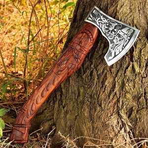 Custom Handmade Premium High Carbon Steel Builder's Hatchet Wooden <b>Handle</b> Fine Leather Sheath Kitchen Use THEWIZ CRAFTS 3-Year - Product Image 2