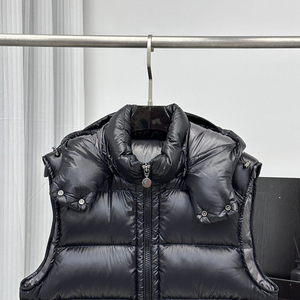 Warm Hooded Puffer Vest for Men Outdoor Sleeveless Jacket Lightweight Waistcoat <b>Padded</b> Winter Fashion Streetwear Outfit - Product Image 2