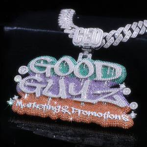 จี้เงินแท้ 925 คุณภาพสูง ประดับเพชรโมอิสซาไนต์ สไตล์ฮิปฮอป หรูหรา แฟชั่นแบบ Iced สำหรับผู้ที่รักการสะสมเครื่องประดับเงินแท้ที่ได้รับการรับรอง - Product Image 2