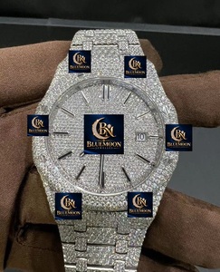 Reloj de Lujo Blue Moon con Diamantes, Unisex, Acero Inoxidable, Analógico, Cuarzo, Fecha, Zafiro, 42 mm, GPS, Resistente al Agua 3BAR - Product Image 2