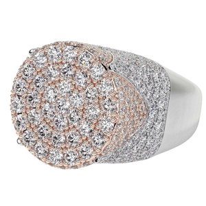 Anillo de Oro Amarillo de 14k con Diamantes Cultivados en Laboratorio VVS, Corte Brillante Redondo, Joyería Fina para Mujeres y Hombres, con Certificado - Product Image 3