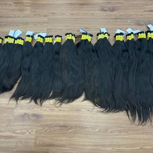 ช่อผมดิบมัดผมสำหรับต่อผมมนุษย์แบบตรงเรียบเนียนและเนียน - Product Image 3