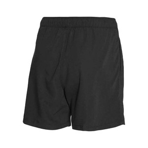 Men Black <b>Board</b> Shorts Solid Color Drawstring Waist Quick Dry Casual Swimwear Short Pants Mid Rise Woven Polyester Fabric - Product Image 6
