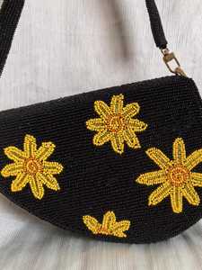 Artistic Multicolor Beaded Crossbody Purse Handmade Shoulder <b>Handbag</b> Decorative Design Fashion Party Wear - Product Image 5