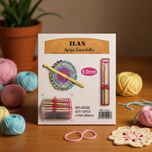 Uncinetto Ilan 9.0mm in Legno per Lavori Artigianali - Product Image 3