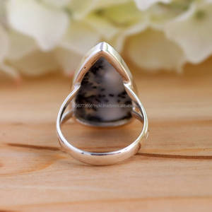 Anillo hecho a mano de Plata de Ley 925, anillo de todos los tamaños, anillo de piedras preciosas ovaladas naturales, anillos para mujeres, regalos de navidad - Product Image 2