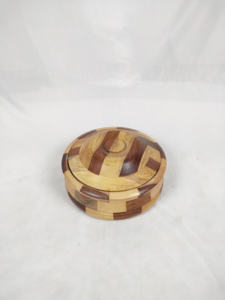 Plat à gratin vintage en bois fait main avec couvercle en acier inoxydable, écologique, vente en gros en vrac en provenance d'Inde au prix d'usine - Product Image 6