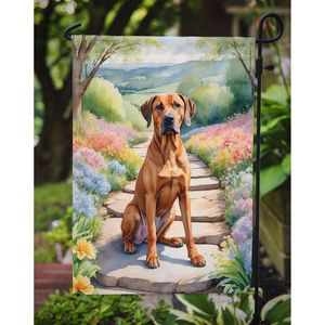 Drapeau de jardin de Rhodesian Ridgeback multicolore Drapeau de jardin Boîte aux lettres artistique Bannière décorative de cour pour patio Cour Lits de fleurs - Product Image 3