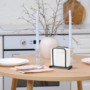 ที่ใส่กระดาษเช็ดปากโลหะทาสีทันสมัยสำหรับโต๊ะอาหารตกแต่งบ้านพร้อมโลโก้ที่ปรับแต่งได้ - Product Image 5