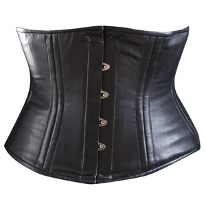 Robe Corset Moulante en Similicuir Noir Sans Manches Sexy pour Club, Taille Naturelle, Tenue Adulte - Product Image 3