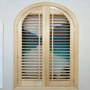 Châu Âu Anh Úc Nhà Máy Tùy Chỉnh Hình Dạng Đặc Biệt Gỗ Màn Trập Trồng Màn Trập Rèm Basswood Cửa Sổ Cửa Chớp Nội Thất - Product Image 1