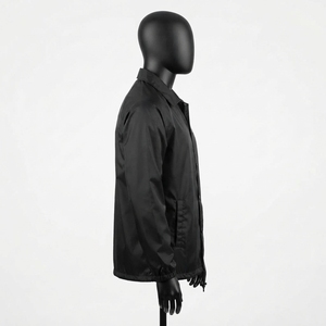 Lightweight Sporty Breathable Front Logo <b>Reversible</b> Coach <b>Jacket</b> Eco-Friendly Coach <b>Jacket</b> <b>Men</b> - Product Image 5