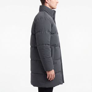 Blouson matelassé long pour homme, confortable, à capuche, zippé, coupe-vent, moderne, rembourré, pour l'hiver, vente en gros, élégant - Product Image 3