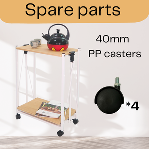Chariot à café pliable au design moderne à roulettes en bois pour la maison Bar Salle à manger Hôtel Cuisine Salon Bureau École Utilisation - Product Image 6