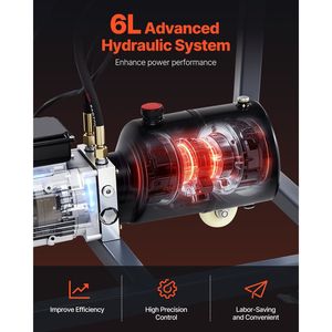 Machine à cintrer les tuyaux mobile 750W avec cylindre hydraulique 6L et 3 matrices – Équipement électrique de cintrage de tubes - Product Image 3