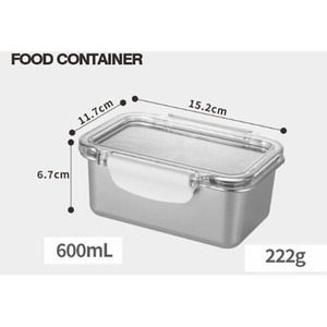 Stainless steel <b>kitchen</b> <b>storage</b> <b>boxes</b> Food <b>Storage</b> Containers with Locking Lids - Product Image 6