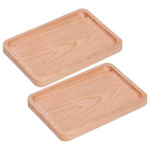 Wholesale Round Shape Natural <b>Large</b> Safe Wooden Charger Plates for Food Dishes Snacks Dessert Restaurants Kitchen <b>Tray</b> - Product Image 1