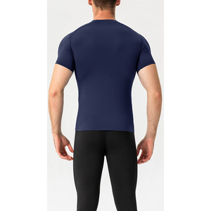 T-shirt de sport pour homme de qualité supérieure, manches courtes, séchage rapide, 100% polyester, t-shirts de compression - Product Image 3