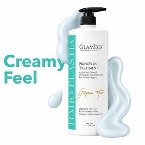 Glamcos Nanoplastia Nano Plus <b>Hair</b> Treatment 1L Smoothing <b>Cream</b> For All <b>Hair</b> Types - Product Image 5