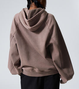 Sudadera con Capucha y Cremallera Delantera y Trasera para Mujer, Estilo Cardigan de Manga Larga, con Bolsillos, para Otoño, Estilo Casual - Product Image 2