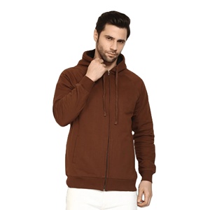 Sweat à capuche zippé streetwear pour homme, 480 GSM, en coton et polyester, molleton épais, veste décontractée à capuche, fabrication OEM, marque privée - Product Image 2