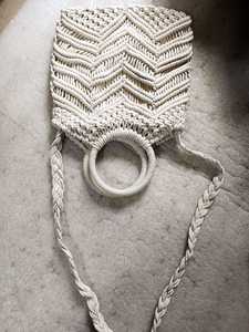 Bolso Bandolera de Mujer Tejido a Crochet 2026, con Asa Redonda, Patrón Geométrico, Estilo Bohemio, Abierto por Arriba, Tipo Tote de Playa - Product Image 1