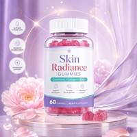 Gummies au glutathion, collagène et biotine, 60 unités, complément beauté pour la peau, les cheveux et les ongles, marque privée, soutien antioxydant pour adultes