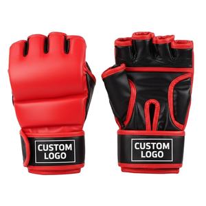 ถุงมือ MMA สำหรับนักมวยอาชีพ แบบเปิดนิ้ว ดีไซน์เสริมแผ่นรอง - Product Image 1