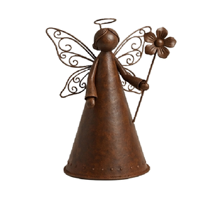 Adornos Navideños de Metal de Lujo con Forma de Ángel Colgante, Decoraciones para Árboles, Figuras Festivas para el Hogar y Fiestas - Product Image 3