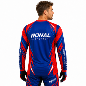 เสื้อเจอร์ซีย์มอเตอร์ไซค์คุณภาพสูงยอดนิยมสำหรับนักขี่มอเตอร์ไซค์ MTB MX BMX ดาวน์ฮิลล์ โมโตครอส เสื้อยืดขี่มอเตอร์ไซค์ มีทุกขนาดที่ดีที่สุด - Product Image 4