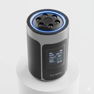 Dispositivo de Sensor Ambiental Inteligente con IA OEM, Monitoreo de Calidad del Aire, Detección de Temperatura y Humedad con Alertas Inteligentes, EE. UU. - Product Image 1