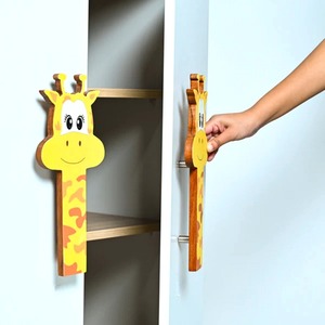 Poignée de meuble en forme de girafe mignonne pour enfants, poignée de porte, bouton de tiroir, poignée de commode multicolore - Product Image 6
