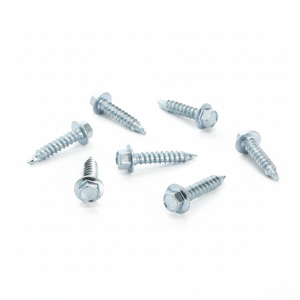 Hex Head Zinc Plated Steel <b>Screws</b> Coarse Thread Class 8.8 Metric Fasteners - Product Image 5