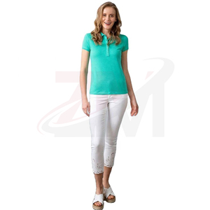 Camisetas Polo para Mujer, 100% Algodón Piqué, Calidad Premium, Transpirables, Suaves, con Logotipo Personalizado, Manga Corta, Uniformes Casuales - Product Image 2
