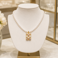 Pendentif en perle, bijoux floraux en perles pour boutique de cadeaux, vente en gros