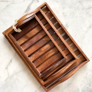ROYAL ARTISANS Bandeja de Madera Hecha a Mano para Servir Café con Elegante Trabajo en Latón – Precio Directo de Fábrica Decoración de Lujo para el Hogar - Product Image 6