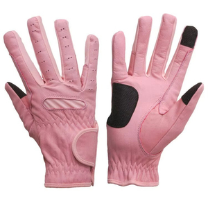 Gants d'équitation d'hiver unisexes en cuir de haute qualité, réglables, antidérapants, avec logo personnalisé - Product Image 1