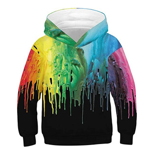Custom <b>Men's</b> Hooded Sweatshirt Geometric Print Casual Knitted Polyester Autumn Regular Fit Sublimation Transfer Print - Product Image 2