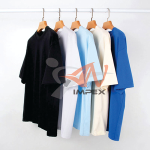 T-shirt Homme Oversize en Coton Lourd 280gsm 300gsm 320gsm à Épaules Tombantes, Personnalisation Rapide - Product Image 2