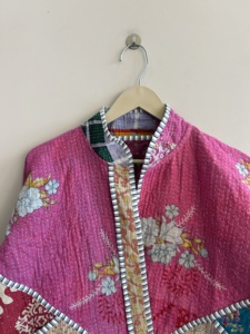 Lot de vestes en coton matelassées Kantha indiennes vintage faites à la main pour femmes, style patchwork bohème, cadeau pour elle - Product Image 6