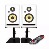 Enceintes de studio professionnelles bi-amplifiées KRK Rokit 5 G4, paire, blanches
