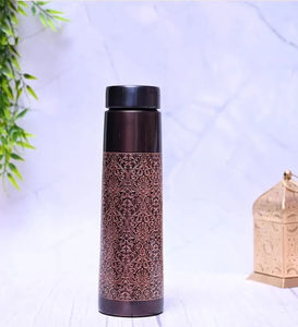 Indian Manufactured Eco-Friendly Large Capacity <b>Copper</b> <b>Bottle</b> for Daily Water Storage and Water <b>Drinking</b> - Product Image 1