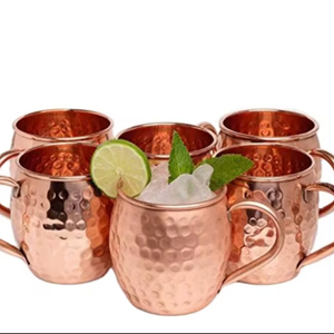 Ensemble de mugs Moscow Mule de haute qualité pour les acheteurs en gros, export en vrac, marque privée et demande mondiale de vente au détail. - Product Image 1