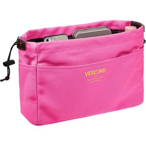 Organizer per Borsa in Tela Resistente con 10 Tasche, Inserto per Borsa Grande Rosa, Bag-in-a-Bag, Accessorio per Borse - Product Image 1