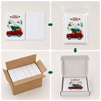 Kartu Quilling Grosir Desain Truk Natal Membawa Pohon Pinus Kartu Kertas Natal Noel Kustom Kartu Ucapan Mewah Buatan Tangan