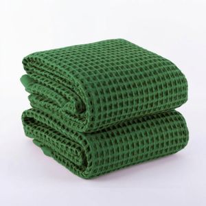 Forest Aura Waffle Weave 100% Cotton Bath Towel Soft Lightweight Quick Dry Luxury - Product Image 4